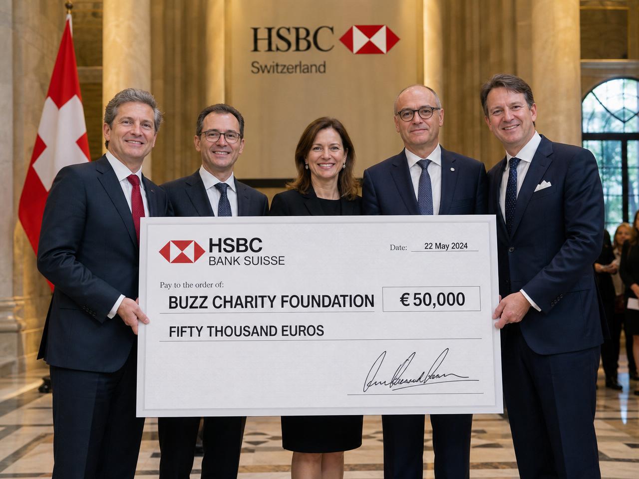 Buzz Charity — Remise à Genève
